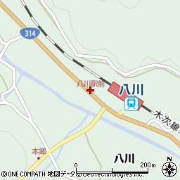 八川駅前周辺の地図
