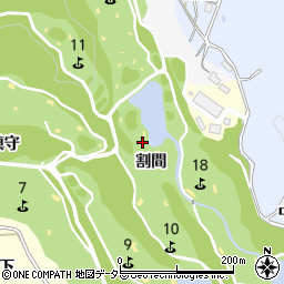愛知県豊田市小峯町割間周辺の地図