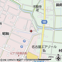 愛知県愛西市北一色町昭和206周辺の地図