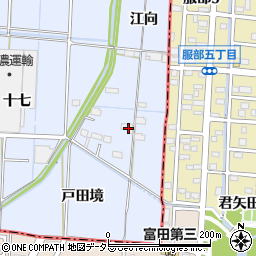 愛知県あま市七宝町伊福江向周辺の地図