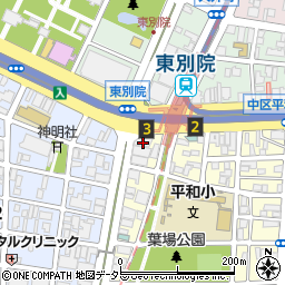 セブンイレブン名古屋東別院駅南店周辺の地図