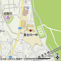 富士市立富士川第一中学校周辺の地図