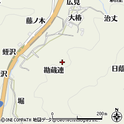 愛知県豊田市富岡町勘蔵連周辺の地図