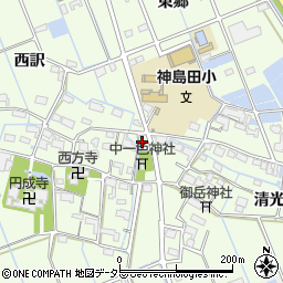 愛知県津島市中一色町清光坊1周辺の地図