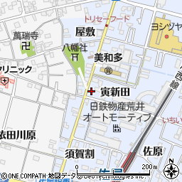 愛知県愛西市須依町寅新田218周辺の地図