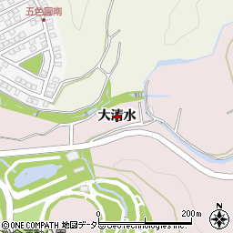 愛知県日進市岩藤町（大清水）周辺の地図