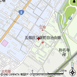 滋賀県東近江市五個荘三俣町308周辺の地図
