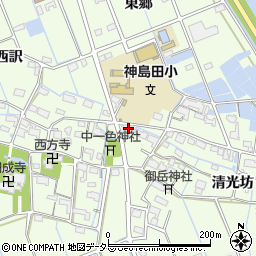 愛知県津島市中一色町清光坊189周辺の地図