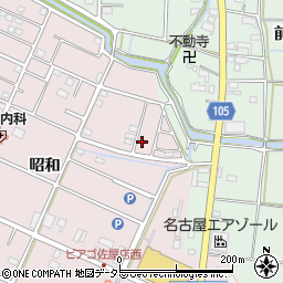 愛知県愛西市北一色町昭和222周辺の地図