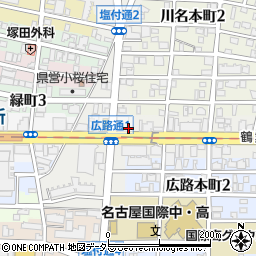 愛知県名古屋市昭和区広路通1丁目周辺の地図