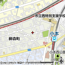 愛知県名古屋市中川区柳森町周辺の地図