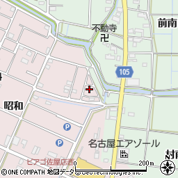 愛知県愛西市北一色町昭和202周辺の地図
