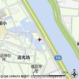 愛知県津島市中一色町清光坊238周辺の地図