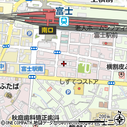 静岡県富士市横割本町周辺の地図