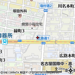 愛知県名古屋市昭和区広路通1丁目6周辺の地図
