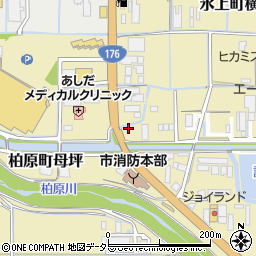 兵庫県丹波市柏原町母坪386-2周辺の地図