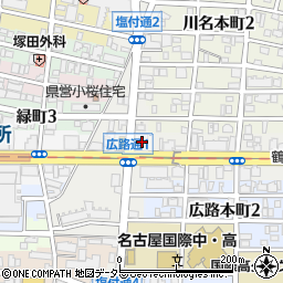 愛知県名古屋市昭和区広路通1丁目10周辺の地図
