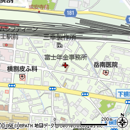 富士年金事務所周辺の地図