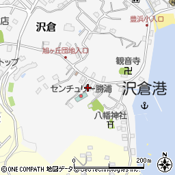 千葉県勝浦市沢倉370周辺の地図