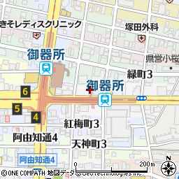 餃子王 御器所店周辺の地図