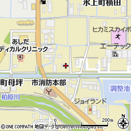 兵庫県丹波市柏原町母坪388-1周辺の地図