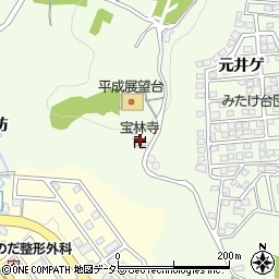 宝林寺周辺の地図