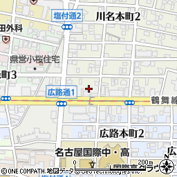愛知県名古屋市昭和区広路通1丁目17周辺の地図