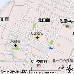 ファッションセンターしまむら佐屋店周辺の地図