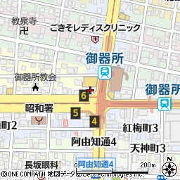 ファミリーマート御器所駅前店周辺の地図