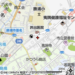 セブンイレブン勝浦上町店周辺の地図