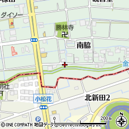 愛知県津島市金柳町南脇183周辺の地図