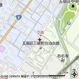 滋賀県東近江市五個荘三俣町305周辺の地図