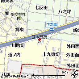 愛知県あま市七宝町徳実十九西切周辺の地図