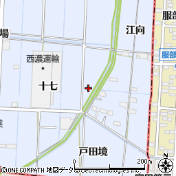 愛知県あま市七宝町伊福十七周辺の地図
