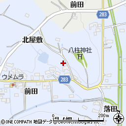 愛知県豊田市乙部町（北屋敷）周辺の地図