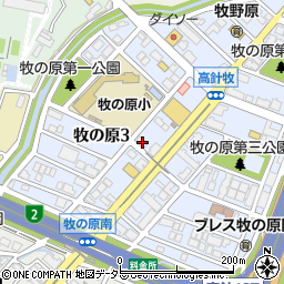 愛知県名古屋市名東区牧の原3丁目309周辺の地図