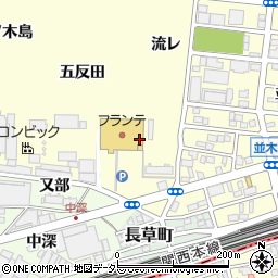 愛知県名古屋市中村区岩塚町（西枝）周辺の地図