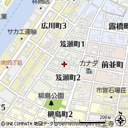 愛知県名古屋市中川区笈瀬町周辺の地図
