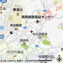 千葉県勝浦市出水周辺の地図