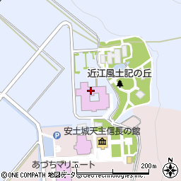 滋賀県立安土城考古博物館周辺の地図