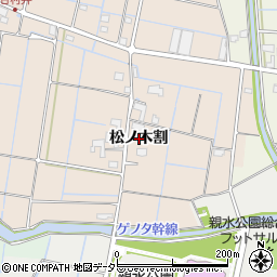 愛知県愛西市甘村井町松ノ木割周辺の地図