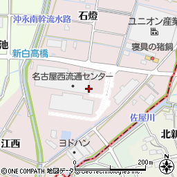 愛知県津島市高台寺町（新開）周辺の地図