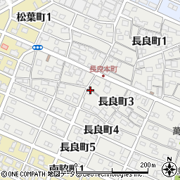 愛知県名古屋市中川区長良町周辺の地図