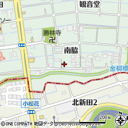 愛知県津島市金柳町南脇134周辺の地図
