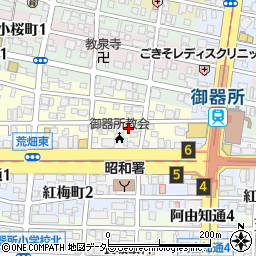 愛知県名古屋市昭和区東畑町2丁目30周辺の地図