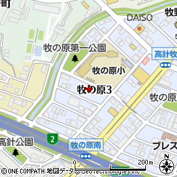 愛知県名古屋市名東区牧の原3丁目704周辺の地図