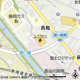 ユニクロ富士店周辺の地図