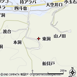 愛知県豊田市富岡町東洞周辺の地図