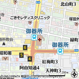 名古屋市役所昭和区役所　区政部・企画経理室周辺の地図