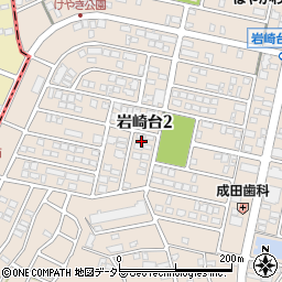愛知県日進市岩崎台周辺の地図